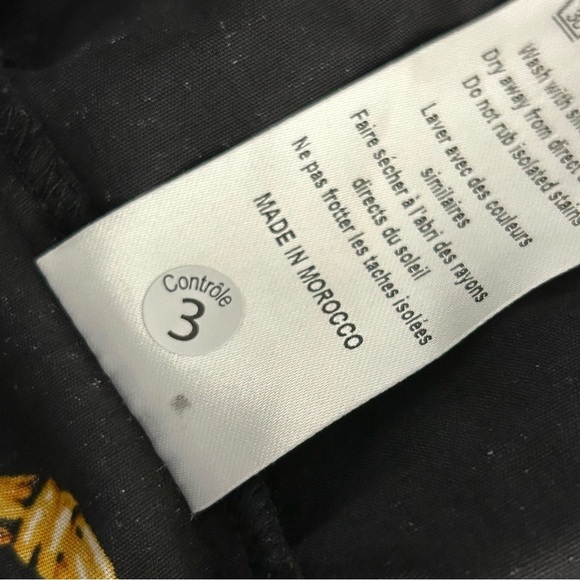 ❤️FATHER SONS Stylish Black and Gold Chain Print Men's Shirt XL - Picture 7 of 10